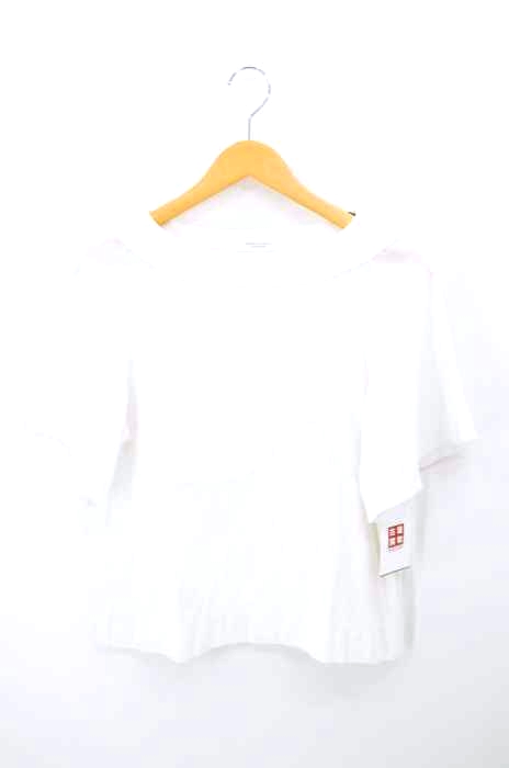 BEAUTY&YOUTH UNITED ARROWS(ビューティーアンドユースユナイテッドアローズ) スク×サテン フレアスリーブカットソー レディース トップス