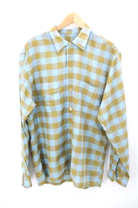 USED古着（ユーズドフルギ） 60S チェック柄 ロングスリーブシャツ メンズ トップス