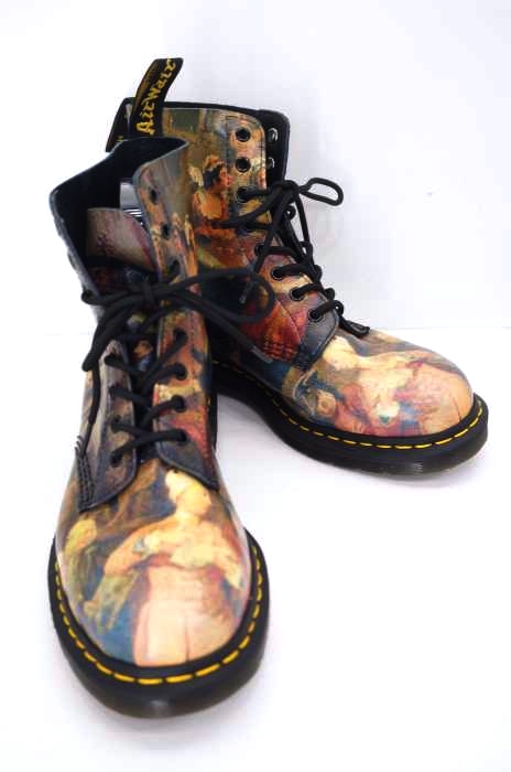 Dr Martens（ドクターマーチン） 8ホール 絵画 レースアップブーツ メンズ シューズ