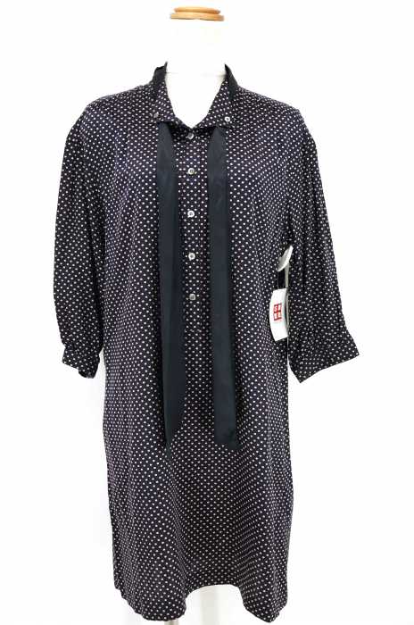 BEAUTY & YOUTH UNITED ARROWS  （ビューティーアンドユースユナイテッドアローズ） シルク混リボン付きドットワンピース レディース ワンピース