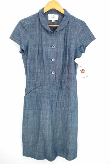 agnes b. (アニエスベー) b. green オーガニックコットン シャンブレーシャツワンピース レディース ワンピース