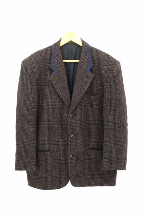 COMME des GARCONS HOMME （コムデギャルソンオム） AD1990 チェック柄 ツイード テーラードジャケット メンズ アウター