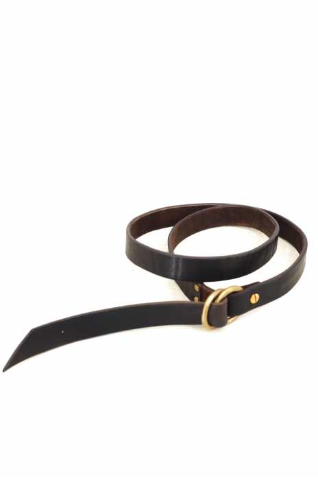 VASCO リングベルト vasco - 【ラスト1点】LEATHER RING BELT - NARROW [GRAY