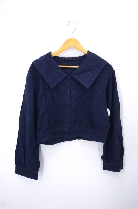 w closet（ダブルクローゼット） ワイドカラー レースブラウス レディース トップス