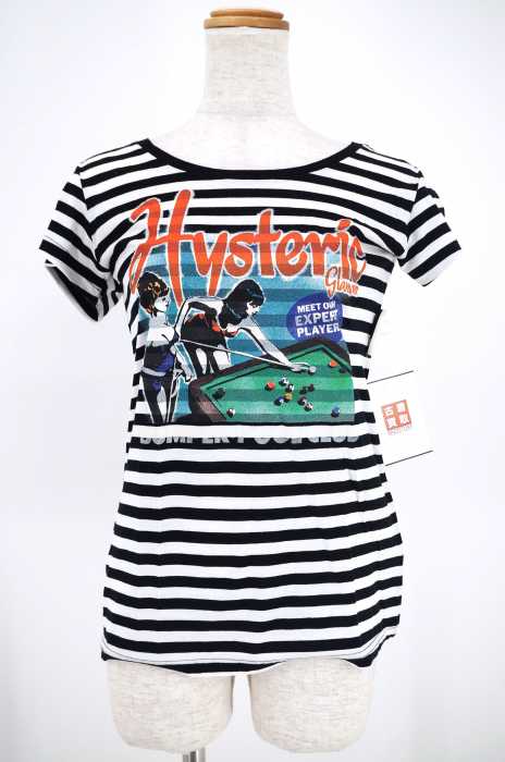 HYSTERIC GLAMOUR （ヒステリックグラマー） レディープリントボーダーTシャツ レディース トップス