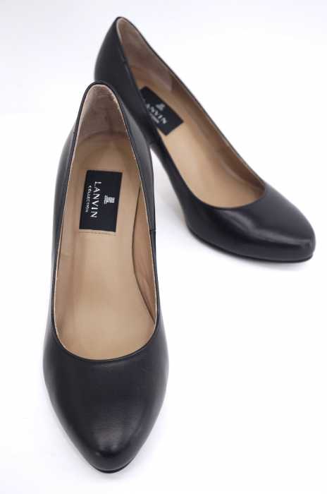 LANVIN COLLECTION （ランバンコレクション） レザーヒールパンプス レディース シューズ