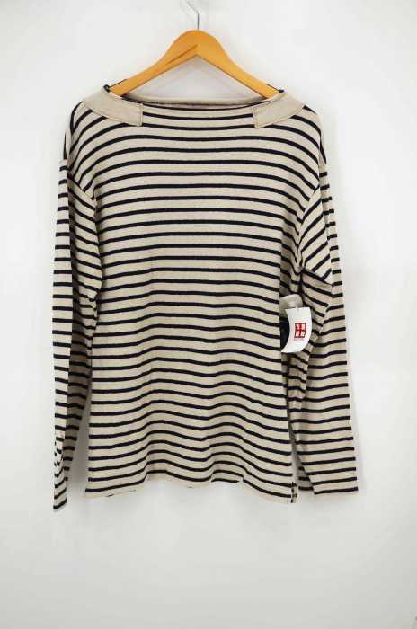 NIGEL CABOURN (ナイジェルケーボン ) BASQUE SHIRT NAVY BORDER メンズ トップス