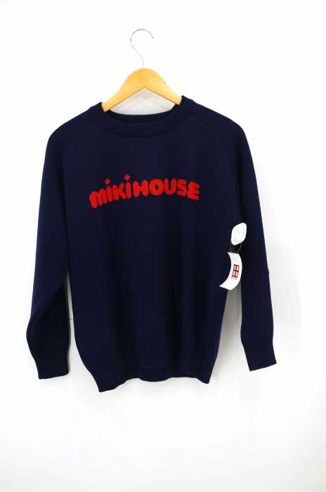miki HOUSE （ミキハウス） 90s ロゴプリントリブネックニット メンズ トップス