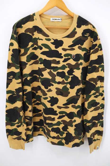 A BATHING APE (アベイシングエイプ) サルカモクルーネックカットソー メンズ トップス