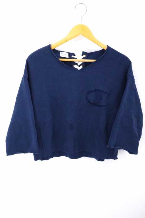 jouetie × Champion（ジュエティ チャンピオン） REVERSE WEAVE リバースウィーブ　バッグレースアップスウェット レディース トップス