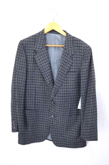 AQUASCUTUM(アクアスキュータム) 2B チェックテーラードジャケット メンズ アウター