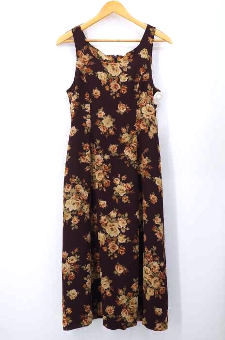 USED古着（ユーズドフルギ） 花柄 ノースリーブワンピース レディース ワンピース