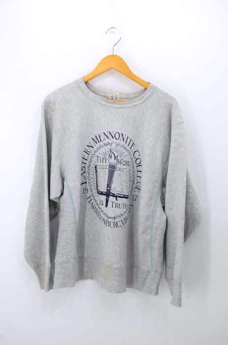 Champion（チャンピオン） 80S トリコタグ中期 REVERSE WEAVE グリーンステッチ キリスト教文学 カレッジプリントスウェット メンズ トップス