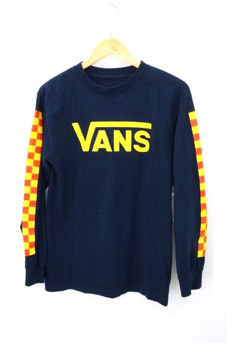 VANS（バンズ） 袖チェッカープリント ロングスリーブTシャツ メンズ トップス