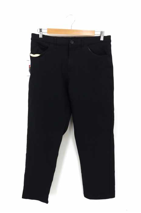BLACK COMME des GARCONS （ブラックコムデギャルソン） AD2014 15SS 製品染めポリ縮加工 エステルロングパンツ メンズ パンツ