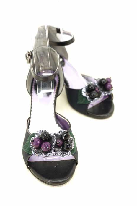 ANNA SUI (アナスイ) ブルーベリーモチーフパンプス レディース シューズ