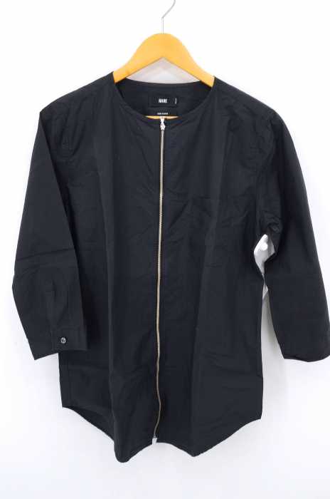 HARE (ハレ) ジップアップ七分丈シャツ メンズ トップス