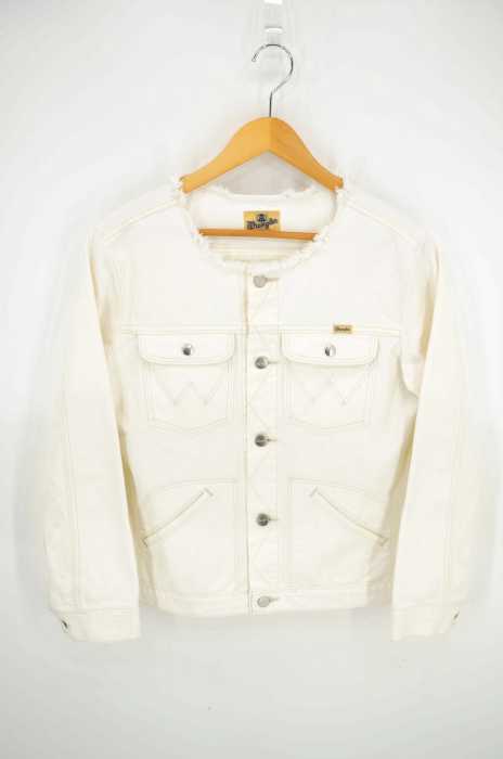 Wrangler （ラングラー） カットオフ ノーカラー デニムジャケット レディース アウター