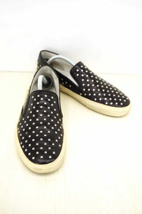SAINT LAURENT PARIS （サンローランパリ） スタッズ レザースリッポン メンズ シューズ