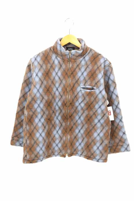 A.P.C. (アーペーセー) アーガイル柄フリースジャケット メンズ アウター