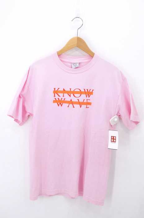 KNOW WAVE（ノーウェーブ） CLASSIC LOGO T ロゴプリントクルーネックTシャツ メンズ トップス