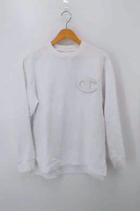 Champion(チャンピオン) フロッキーロゴ刺繍スウェット レディース トップス
