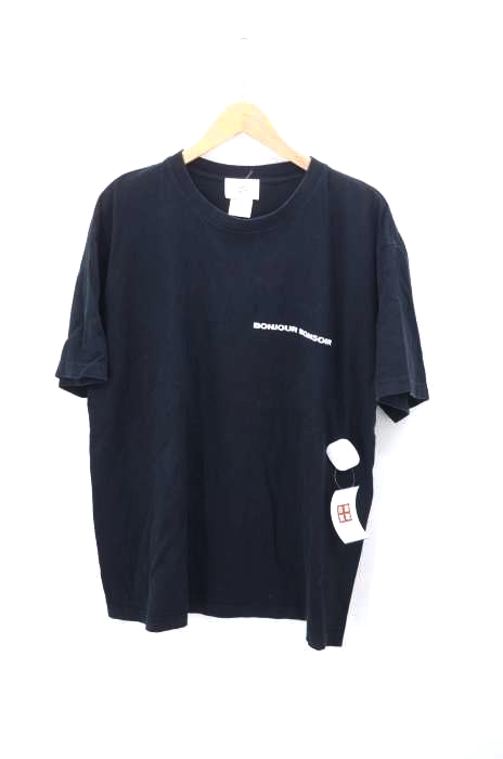 bonjour bonsoir（ボンジュールボンソワール） バックプリントTシャツ メンズ トップス