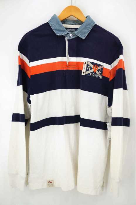 Polo by RALPH LAUREN （ポロバイラルフローレン） 襟デニム切替ラガーシャツ メンズ トップス
