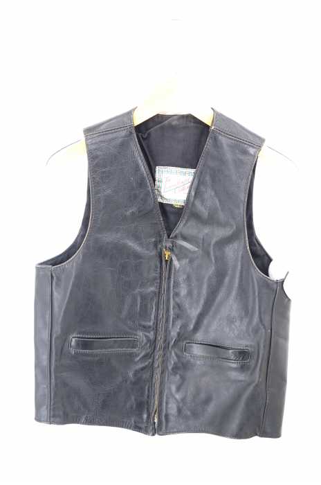 The Transatlantic Clothing(フルギ) レザージップアップベスト メンズ トップス