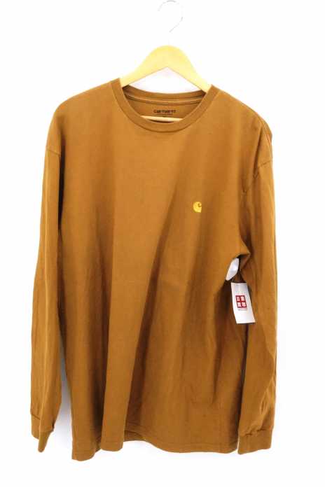 Carhartt（カーハート） ロゴ刺繍コットンクルーネックロングスリーブTシャツ メンズ トップス