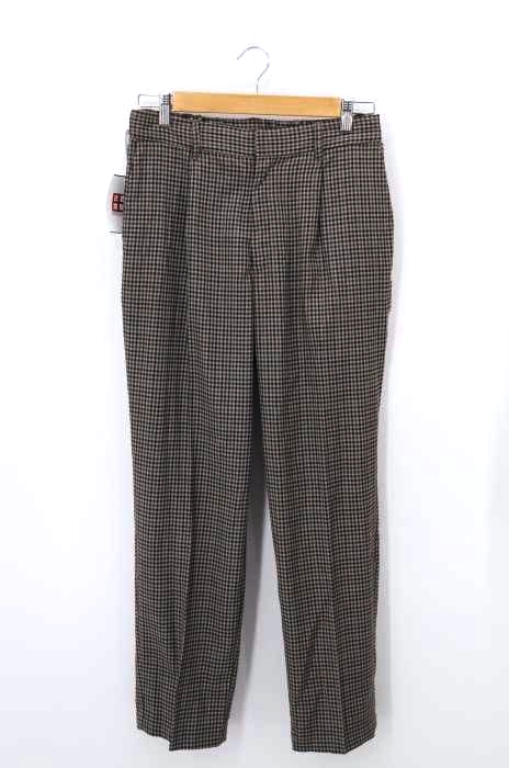 417 by EDIFICE(フォーワンセブンバイエディフィス) ブリテッシュCHKタックパンツ メンズ パンツ