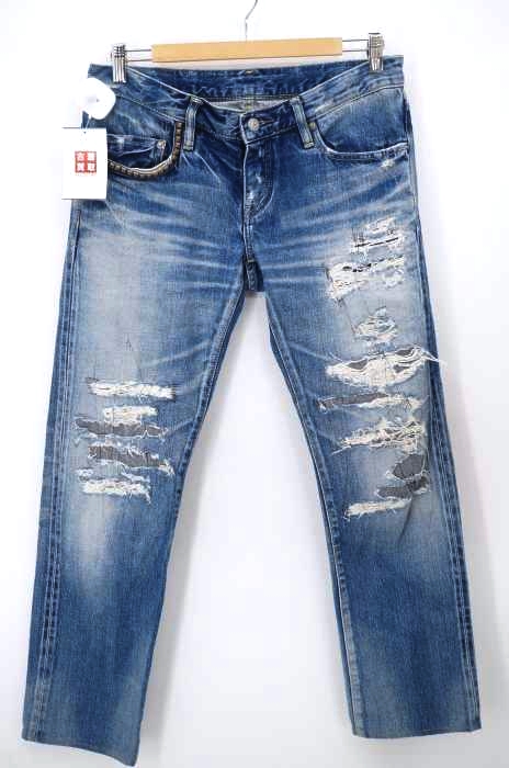 HYSTERIC GLAMOUR（ヒステリックグラマー） RSR加工 スタッズデニムパンツ メンズ パンツ