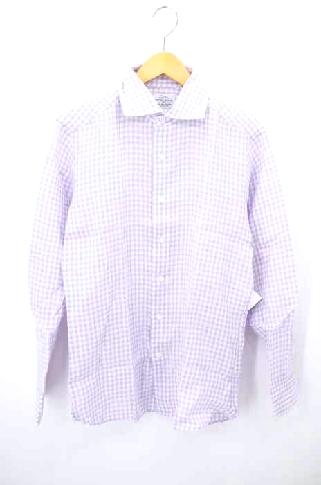 UNITED ARROWS（ユナイテッドアローズ） ギンガムチェックリネンロングスリーブシャツ メンズ トップス