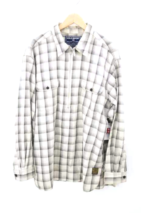 POLO SPORT RALPH LAUREN(ポロスポーツラルフローレン) チェック柄 ハーフジッププルオーバーシャツ メンズ トップス