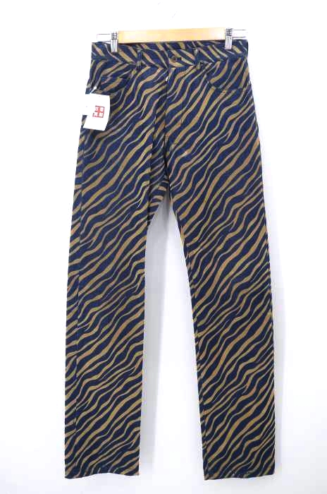 KATHARINE HAMNETT LONDON（キャサリンハムネットロンドン） ゼブラ柄ジップフライデニム メンズ パンツ