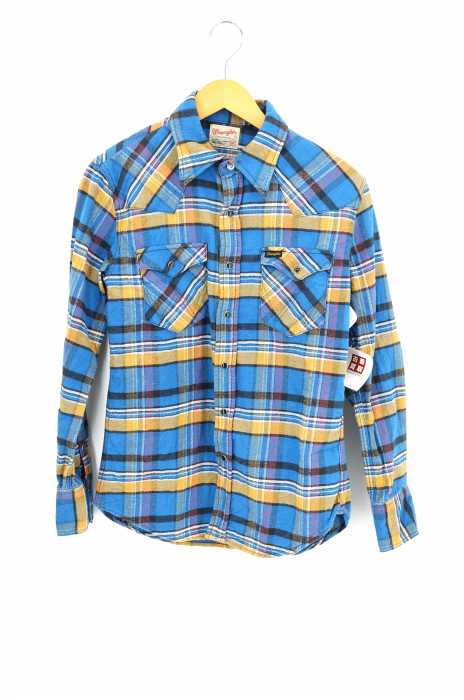 Wrangler (ラングラー) チェック柄ウエスタンシャツ メンズ トップス
