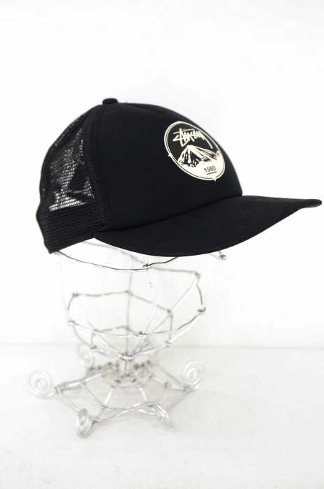 STUSSY （ステューシー） ロゴプリントボンディング切替メッシュキャップ メンズ 帽子