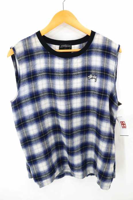 Stussy Women （ステューシーウィメン） チェック柄タンクトップ レディース トップス