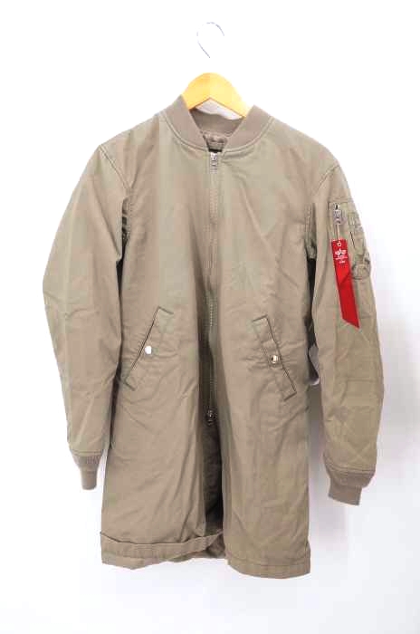 ALPHA INDUSTRIES（アルファインダストリーズ） ロングMA-1 ミリタリーコート メンズ アウター