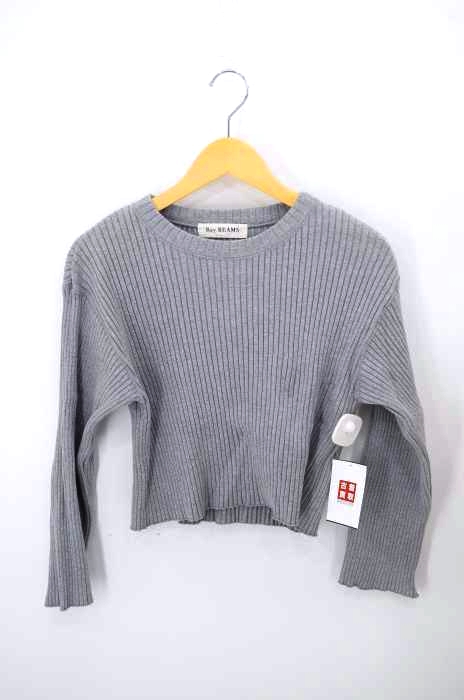Ray BEAMS(レイビームス) リブワイドスリーブクロップド レディース トップス