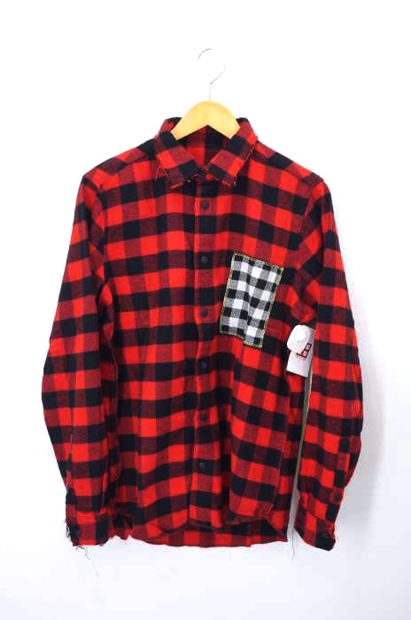 Sold Out Frvr（ソールドアウトフォーエバー） バッファローチェックバックローズプリントシャツ メンズ トップス