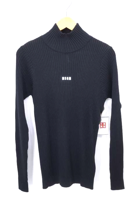 MSGM（エムエスジーエム） 20AW Micro Logo High Neck Knit Pul メンズ トップス