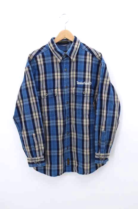 Timberland（ティンバーランド） weathergear 90S ロゴ刺繍チェック柄シャツ メンズ トップス