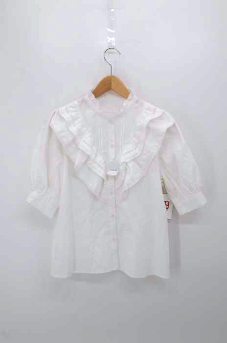 INGNI（イング） 21SS VフリルTC/5分袖BL レディース トップス
