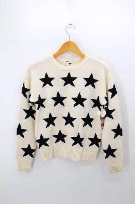 DOUBLE STANDARD CLOTHING（ダブルスタンダードクロージング） スター柄クルーネックニット レディース トップス