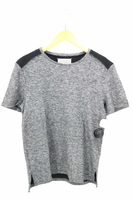 Maison Margiela （メゾンマルジェラ） 14 リネン混 ポリ切替 コットンTEE メンズ トップス