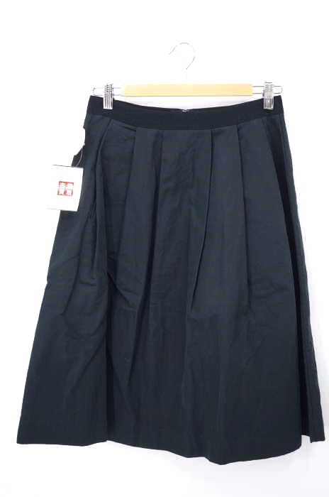 MARGARET HOWELL（マーガレットハウエル） 16ss コットンリネン タックフレアスカート レディース スカート