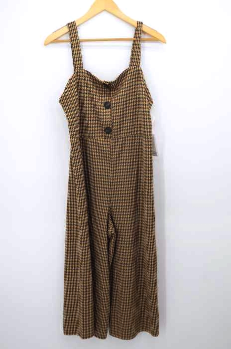 ZARA trafaluc(ザラトラファルック) 千鳥格子柄サロペットパンツ レディース オールインワン