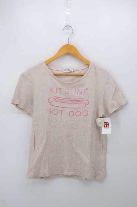 KITSUNE（キツネ） クルーネックプリントTシャツ レディース トップス