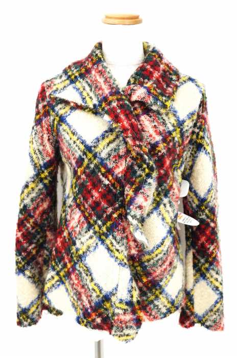 tricot COMME des GARCONS （トリココムデギャルソン） AD2002 チェック柄起毛 レディース アウター